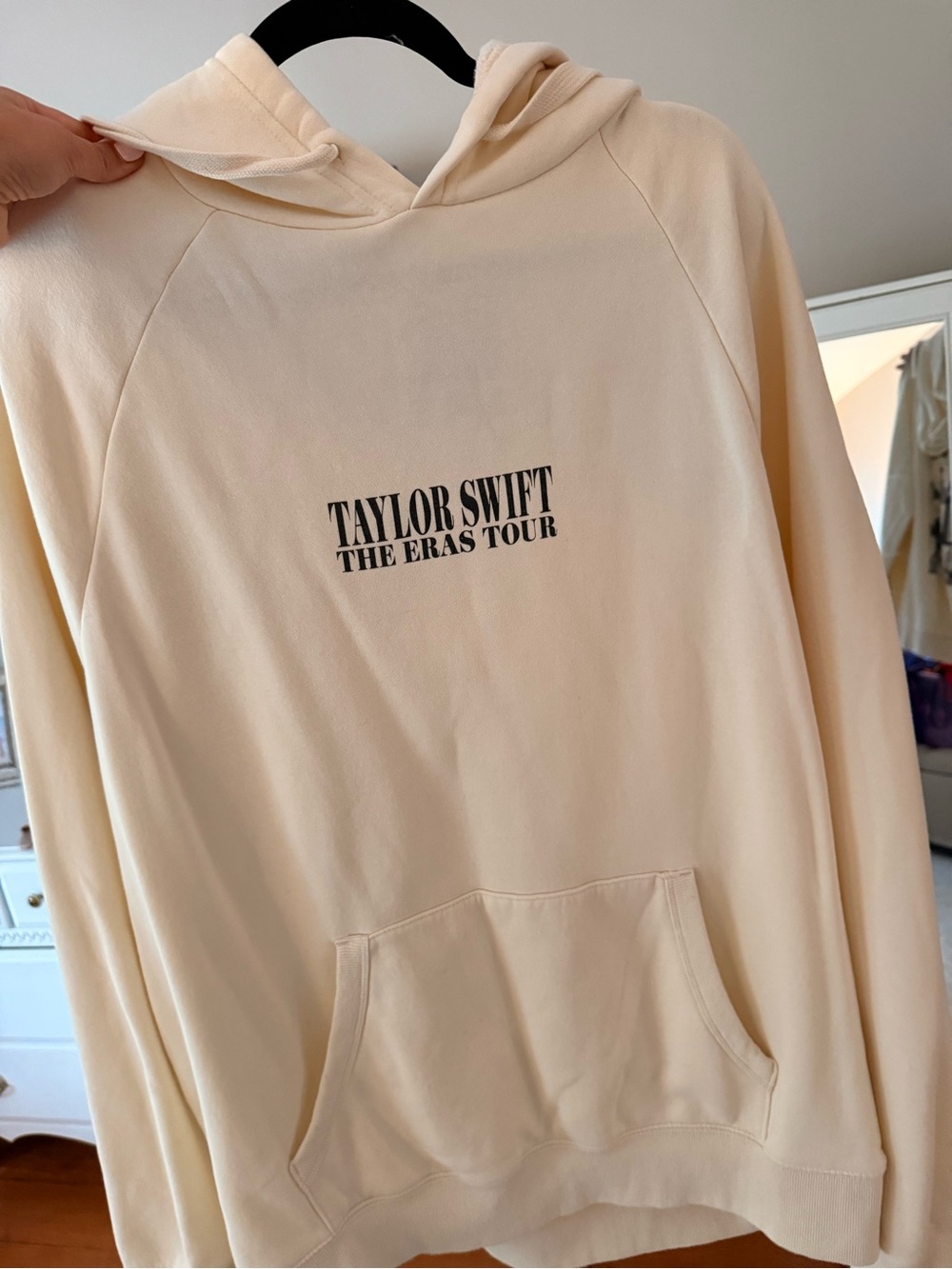 Taylor Swift Cream 'The Eras Tour' Logo Hoodie